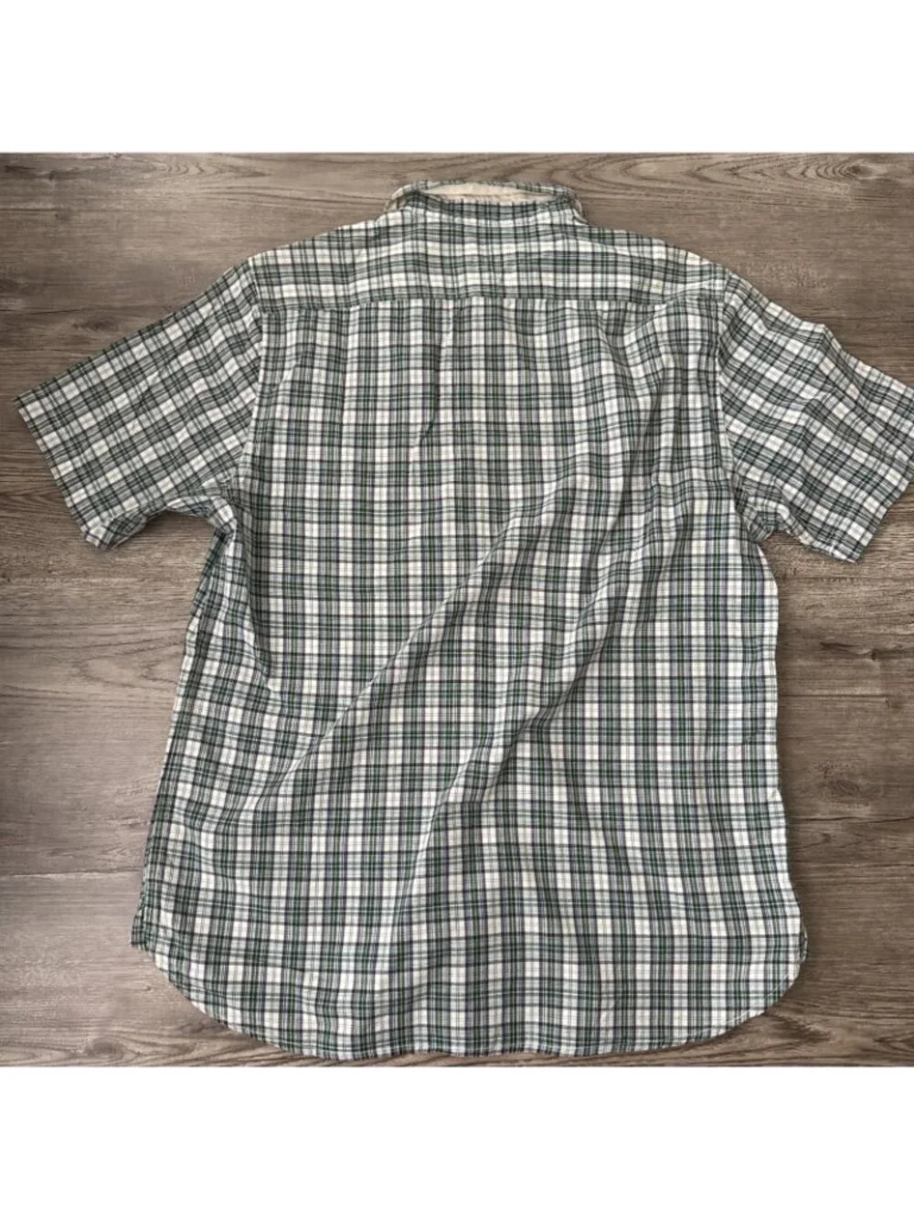 Rag Bone Green Plaid Short Sleeve Button Up Shirt Mens Small - Picture 5 of 8